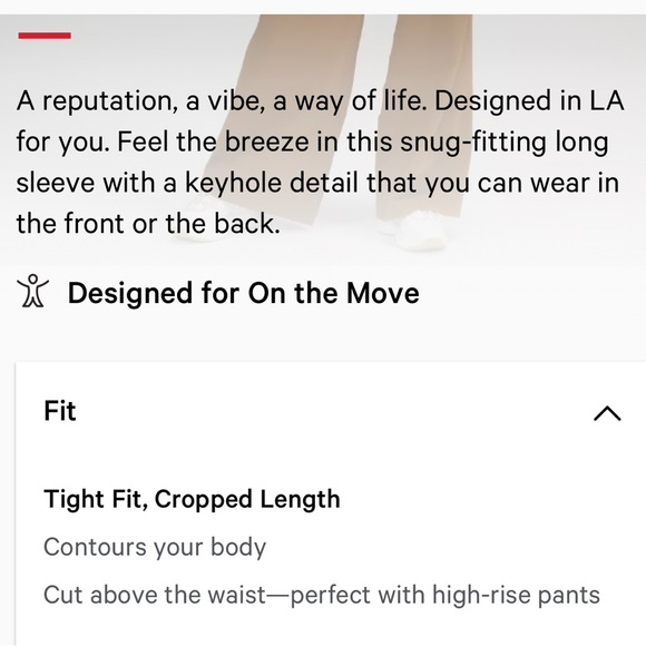 Lululemon LA Reversible Keyhole Long Sleeve - Picture 9 of 9